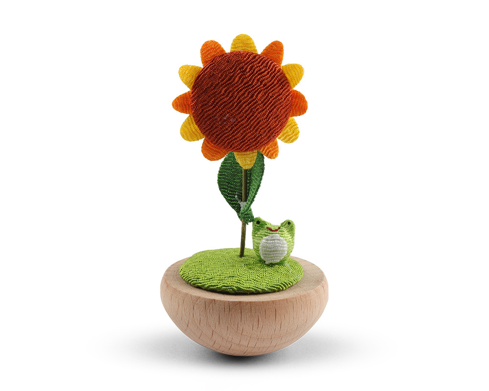 Figurine Sunflower & Frog