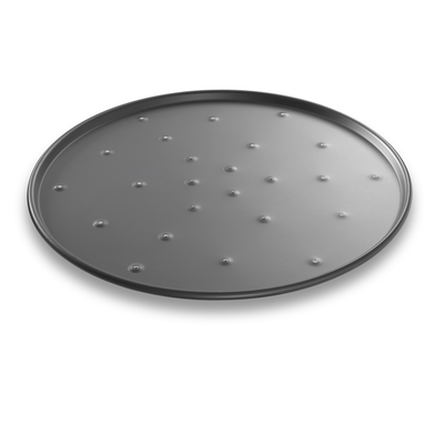 Chicago Metallic 49148 14" Dia. X 3/8" Deep BĀKALON Thin Crust Pizza Pan