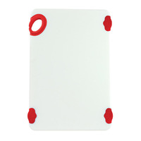 Winco CBN-1218RD 12" X 18" X 1/2" Thick STATIKBoard™ Cutting Board