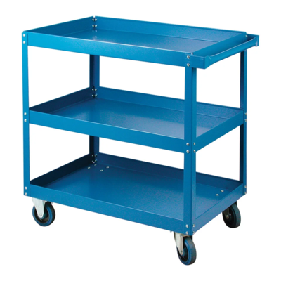 Shelf Cart - 48" x 24" x 36" - 900 lb Capacity - Steel - 3 Shelf