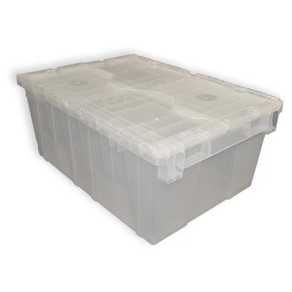 Distribution Container - Polypropylene - 21-4/5" x 15-1/5" x 9-3/10" - 1.4 cu ft - Clear