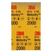 3M™ Wetordry™ Abrasive Sheet 2000 Grit 5 1/2 x 9 in 50 sheets per sleeve