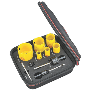 STARRETT KDC06041-N DCH Plumbers Kit A w/ 6 Hole Saws and 4 Accessories