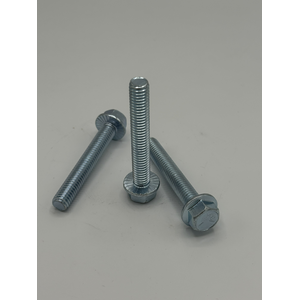 1/2" - 13 X 3" IFI-111 SERRATED HEX FLANGE SCREW SAE J429 GR 5 ZINC TRIVALENT CLEAR