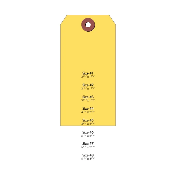#5 Tyvek Tag - Yellow