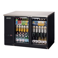 Everest EBB48G-24 Back Bar Cooler Cabinet 2 Glass Doors, 115v, NSF - 13 cu. ft.