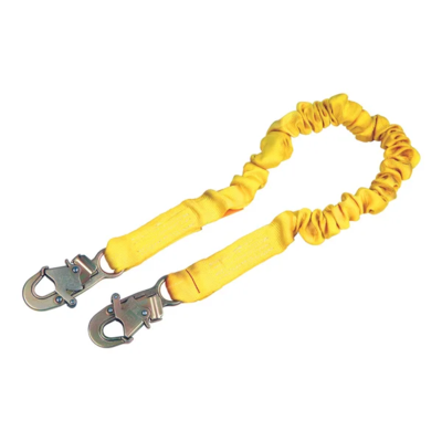 Lanyard - Shock Absorbing - 6' - Single Leg - Snap Hook
