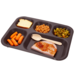 Cook's 630-420B 5-Compartment Cafeteria Food Trays