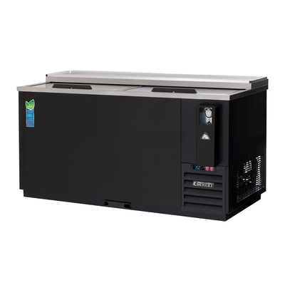 Everest EBC65 64-5/8" Black Horizontal Bottle Cooler, 21-Cubic Feet, NSF