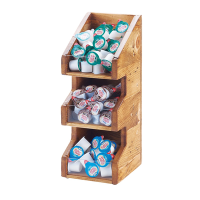 Cal-Mil 2053-99 6"W x 7"D x 16"H Madera Condiment Organizer/Display