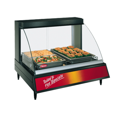 Hatco GRCD-2P Tempered Curved Glass Display Case, Heated Deli, Countertop