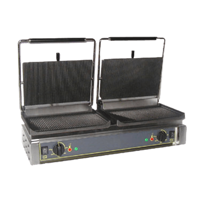 Equipex DIABLO Split-Top 33 In Sodir Electric Double Panini Gril