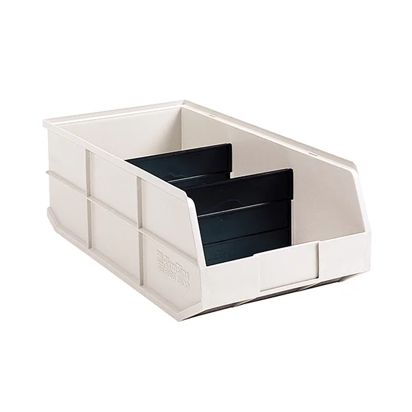 Storage Bin - Plastic - 8-1/4" x 20-1/2" x 7" - Beige