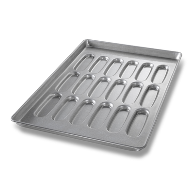 Chicago Metallic 42435 17-11/16" X 25-11/16" X 1-5/8" ePAN Hot Dog Bun Pan