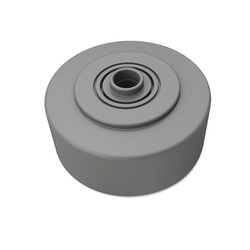 Tennant/Nobles - 4045230 - Wheel, 02.5D 1.25W 0.38B, Rbr, Gray (Replaces Tennant 1034355)