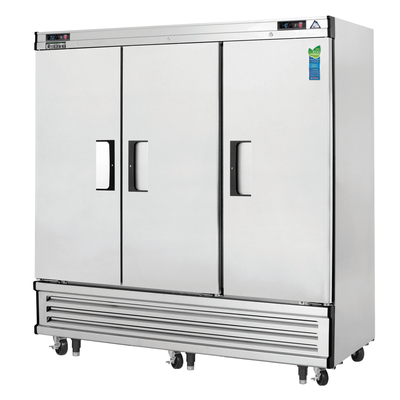 Everest EBRF3 Reach-In Refrigerator and Freezer Combo 3 Solid Doors, 115v, NSF - 68 cu. ft.