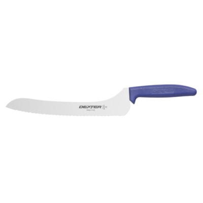 Dexter 13583P SANI-SAFE® 9" Scalloped Offset Sandwich Knife - Pu