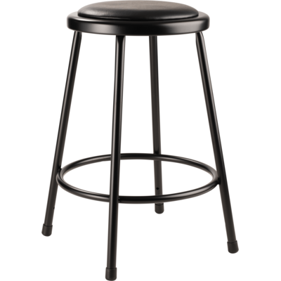 NPS 6424-10 NPS® 24" Heavy Duty Vinyl Padded Steel Stool