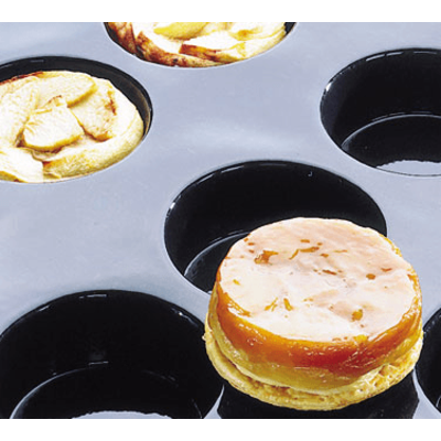 Matfer Bourgeat 336020 12 Per Sheet Flexipan Tatin Apple Tarts/Quiches Mold