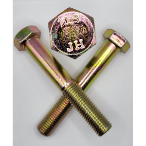 M20 - 2.5 X 130MM ISO 4014 PT HEX HEAD CAP SCREW 10.9 ZINC YELLOW