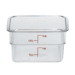 Cambro Camwear 2 qt. Clear CamSquare Containers