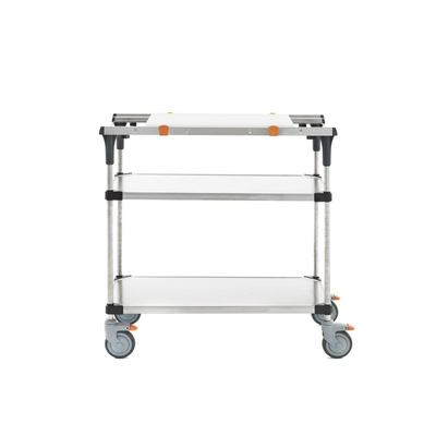 Metro MS1836-FSFS-PK1 PrepMate MultiStation 36" Prep Station with Accessory Pack 1, Solid Stainless Steel top and bottom shelves with Stainless Steel posts