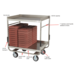 Cook's Brand Stainless Steel Tray Delivery Cart