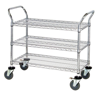 Quantum WRSC-1848-3 3 Wire Shelf Mobile Utility Cart