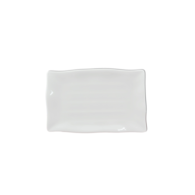 Thunder Group 24120WT 111/4" x 71/4" x 1" Wavy Rectangular Plate