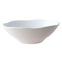 Thunder Group 39093WT 45 oz 9" Diameter x 3" Deep Wavy Soup Bowl