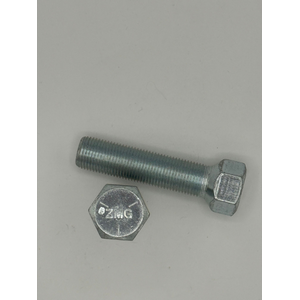 5/8" - 18 X 2 7/16" HEX HEAD WHEEL BOLT 90 DEGREE FACE SAE J429 GR 5 10B21 ZINC TRIVALENT CLEAR PER PRINT
