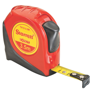 STARRETT KTX12-3.5M-N Exact 1/2'' x 3.5m Metric Pocket Tape