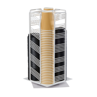 Cal-Mil 4104-15 8-3/4"W x 8-3/4"D x 17-3/4"H Portland Cup/Lid Organizer