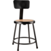 NPS 6218B-10 NPS® 18" Heavy Duty Steel Stool with Backrest