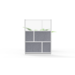 LUXOR MW-5370-FCG Modular Room Divider Wall System - 53" x 70"