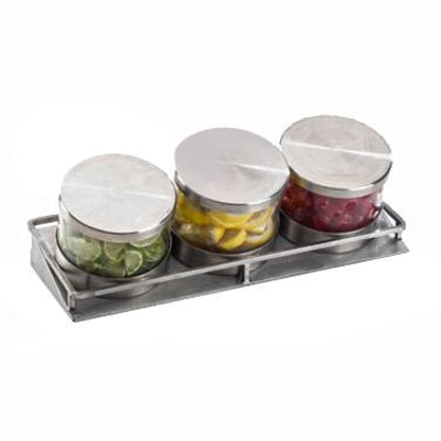 Cal-Mil 1850-5-55 16-1/2"W x 6"D x 5-3/4"H Cold Condiment Display