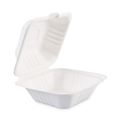 Boardwalk BWKHINGEWF1CM6 Boardwalk®Bagasse Food Containers, Hing