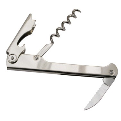 Winco CO-711 Stainless Steel Economy Waiter's Corkscrew