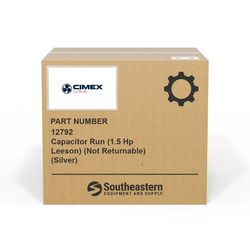 Cimex - 12792 - Capacitor Run (1.5 Hp Leeson) (Not Returnable) (Silver)