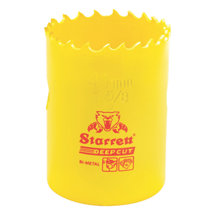 STARRETT DCH0158-G 1-5/8'' (41mm) NVP Deep Cut Bi-Metal Hole Saw