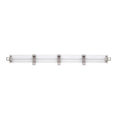 Metro MAX4-L48-4P Solid Clear Stackable Shelf Ledge (Back) for MetroMax 4 Industrial Plastic Shelving, 48" L x 4" H