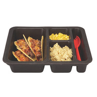 Cook's 630-437 4-Compartment Flex Tray w/Flatware Slot