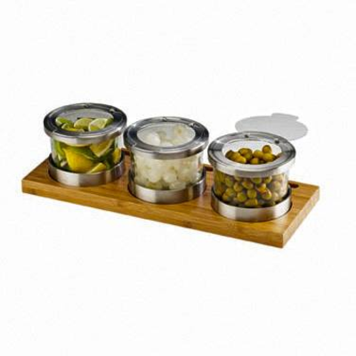 Cal-Mil 1850-4-60HL 16"W x 6"D x 4"H Cold Condiment Display