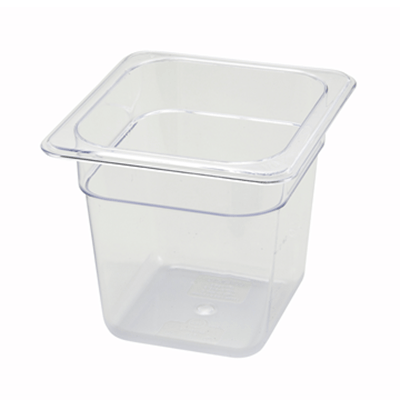 Winco SP7606 6" Polyware 1/6 Size Food Pan