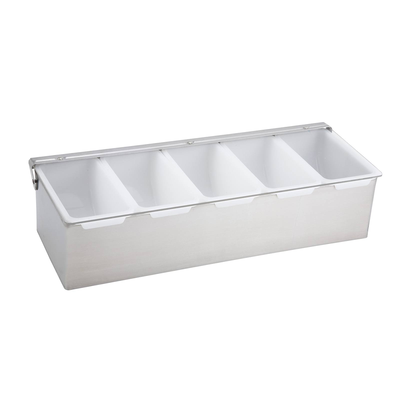 Winco CDP-5 5-Compartment Condiment Dispenser