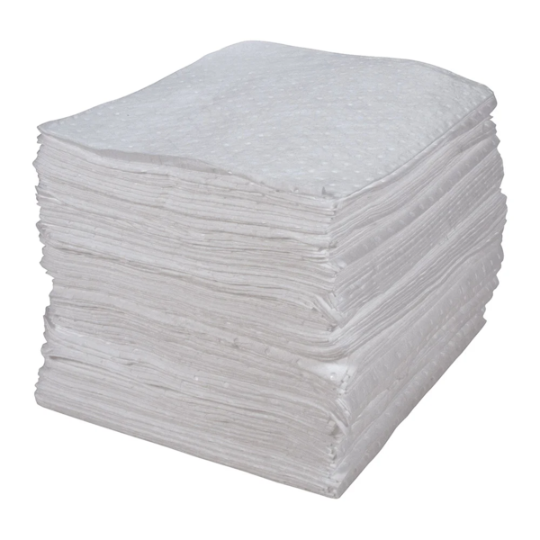 Absorbent Pads - Oil Only - Lightweight - 15" x 17" - 30 Gallon Absorbency