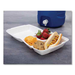 Boardwalk DCC85HT3R Foam Hinged Lid Containers, 3-Compartment