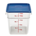 Cambro Camwear 18 qt. Clear CamSquare Containers