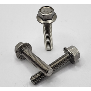 1/4" - 20 X 1 1/4" IFI-111 SERRATED HEX FLANGE SCREW 18 - 8 STAINLESS STEEL PASSIVATED