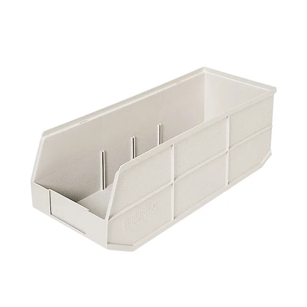 Storage Bin - Plastic - 11" x 20-1/2" x 7" - Beige